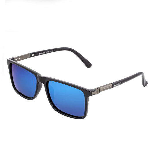 Caelum Polarized Sunglasses - Black + Blue