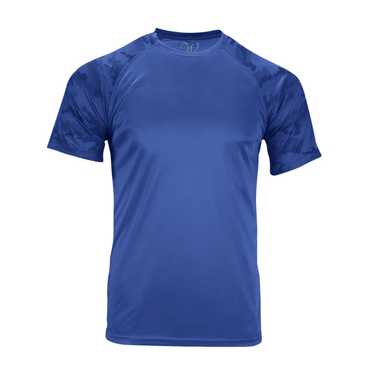 Performance Basics Dri-Tech Contrast Tee - Royal Blue