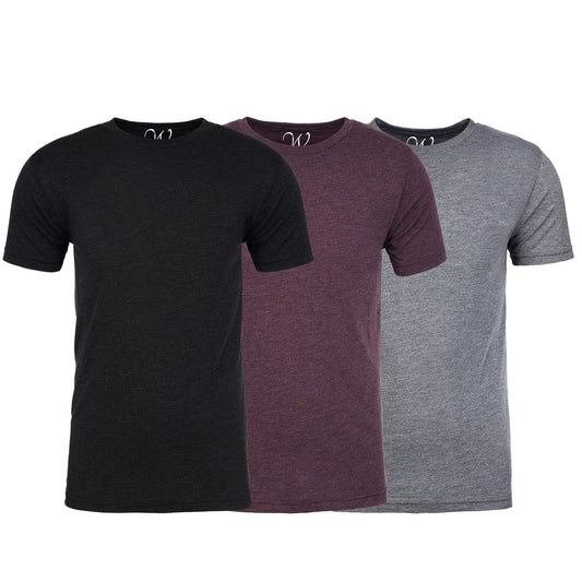 Tri-Blend Crew Neck Tee - 3 Pack