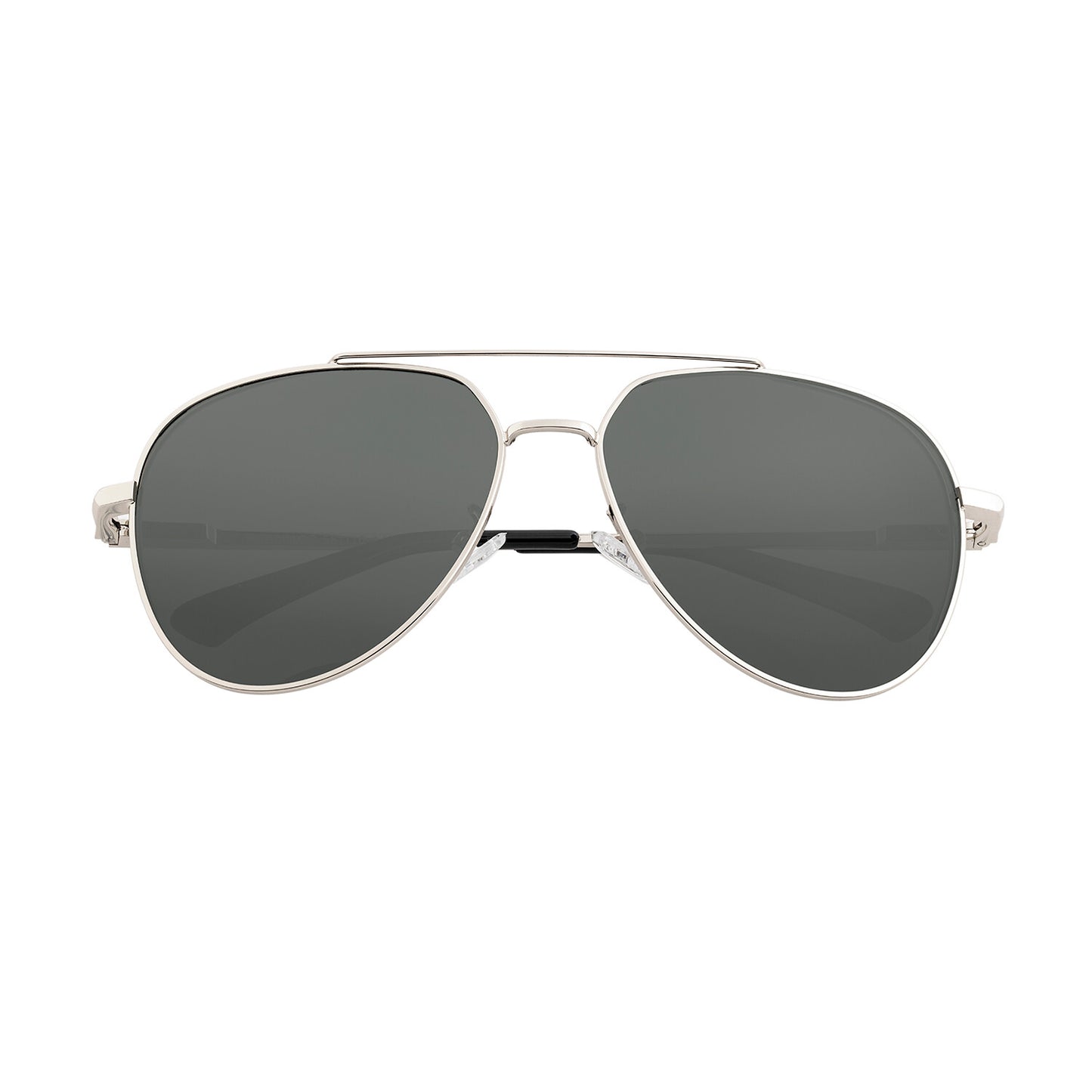 Lyra Polarized Sunglasses - Silver + Black