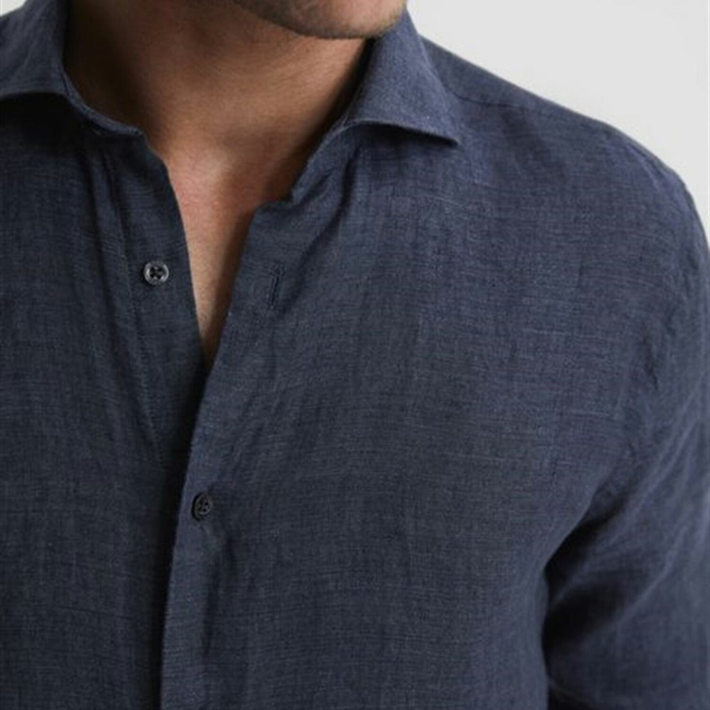 Organic Dress Shirt - Navy