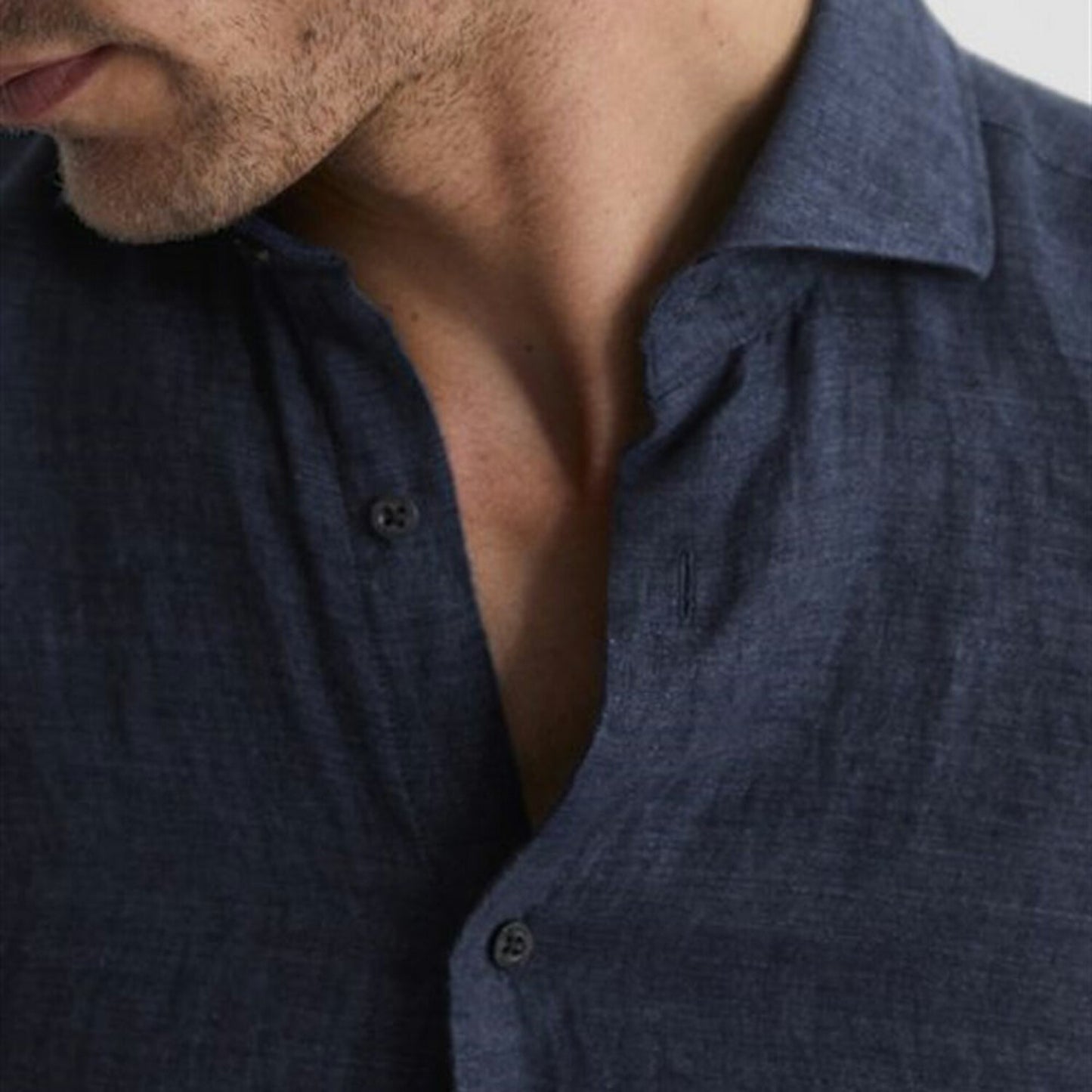 Organic Dress Shirt - Navy